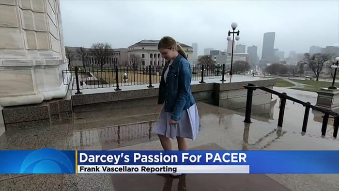 Darcey's Passion for PACER, Frank Vaccellero Reporting