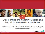 View - Crisis Planning and Children's Challenging Behaviors video